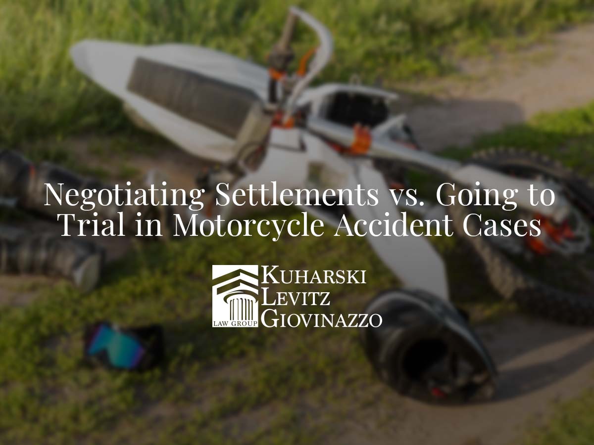 Negotiating Settlements vs. Going to Trial in Motorcycle Accident Cases: Which is Best?